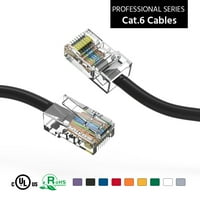 0.5ft Cat UTP Ethernet mrežni kabel bez pokretanog kabla crnog, pakovanja