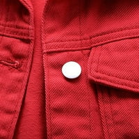 Traper jakna za žene plus veličine Jesen modni čvrsti taster u boji spustione rukavice bez rukava kaputi