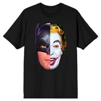 Batman TV Batman Joker Split lice muške crne majice-6xl