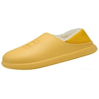 Ženske klizne mokasinske papuče udobne zimske papuče vanjske lagane vodootporne kućne cipele žute 7