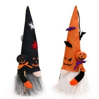 Rasvjeta Gnome Plish lutka za Halloween Sezonski sjedeći patuljak Kućni ukras Halloween Celebration