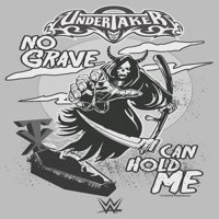 Muškarci WWE UlderTaker No Grave me ne može držati grafički tee atletski heather