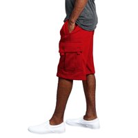 Muški pamučni multi-džepni kombinezoni kratke modne hlače crvene l