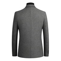Cleariance Muška odijela Jedno-grudni poslovni vuneni kaput Muška jakna o blistavoj boji