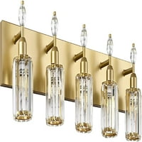 Moderna kristalna vanity lampica za kupaonicu Zlatno svjetlo kupaonica zidni uređaji za svjetlo nad