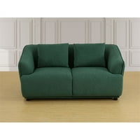 Star Home Living Corp dvodijelni moderni mikrovlakni kauč postavljen u tamnom zelenom