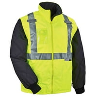 Ergodyne Glowear® Termalna termalna jakna tipa R klase, limete, 3xl