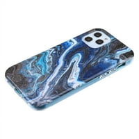 Frame hibridna futrola za Apple iPhone Pro - plavi kameni mararni plavi