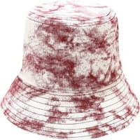 Cocopeantnts Tie Dye kašika šešica Ženska Mramorna tekstura Fisherman Hat Studenti Ljeto Zaštita od