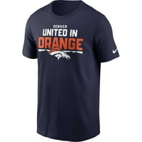 Muška nike mornarica Denver Broncos lokalna bitna majica