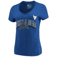 Buffalo Bulls Russell Athletic Ženska majica V-izrez - Royal