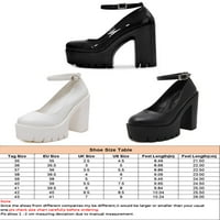 Lacyhop dame Mary Jane gležnjače pumpe Chunky platforma High Heel Prom modna pumpa cipela prozračne