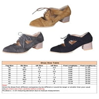 Colisha Wone blokiraju pete sandale okrugli nožni čipkani partni haljina pumpa cipele