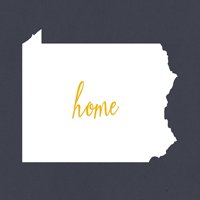 Pennsylvania, kućna država, bijela na sivoj boji
