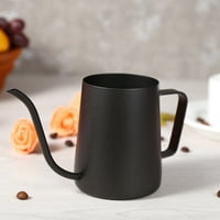 Čajnik za kavu Crni nehrđajući čelik sipajte kafu kapka za kavu s preko Gooseneck 350ml