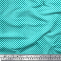 Tkanina sa pamukom Soimoi plava mali motiv pljusak tiskanog tkaninskog dvorišta široko