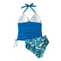 Tankini kupaći kostim za žene ženski kupaći kostim bikini kupaći kostim u boji, podijeljeni čelik TOP