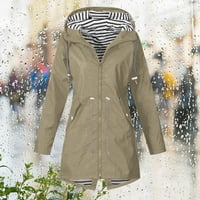 Dianli jakne za žene Ležerne prilike na dugih rukava Ležerna elegantna boja Kašine za kišu na otvorenom