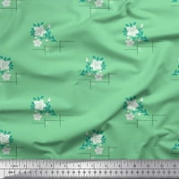Soimoi pamučni dres tkanine geometrijske lavirinta, lišće i cvjetni umjetnički dekor tkanina tiskano