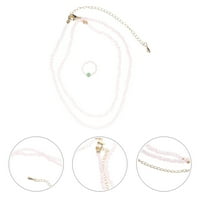 Ogrlica od perle Kristalne perle ogrlice zvoni trendi nakit za prsten za prsten za prste za žene za