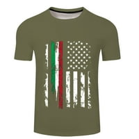 Muški 4. srpnja Grafičke majice 3D Štampano SAD Američki dan neovisnosti Ljetni kratki rukav vrhovi