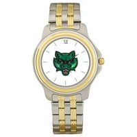 Muški srebrni zlatni Binghamton Bearcats Logo dvotonski ručni sat