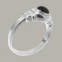 Britanci izrađeni sterling srebrni prsten sa prirodnim safirnim uniznim zaručnim prstenom - Opcije veličine