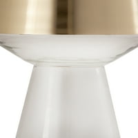 Namještaj Trinity Round bočni stol sa zlatnim akcentima