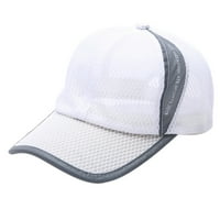 Beanie Ljetna prozračna mreža za bejzbol kapu muškaraca za žene sportski šeširi bijeli