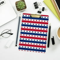 Američka patriotska zvezda Clipboard od kobne ploče za gromku i povucite za standardno pismo