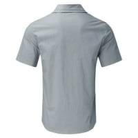 Košulje od 70-ih Muškarci Ležerne prilike Slična košulja Kratki rukav Skrenite košulju košulje Košulje