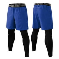 Muške sportske kratke hlače udobne lažne dvodijelne kratke hlače za brzo sušenje košarka