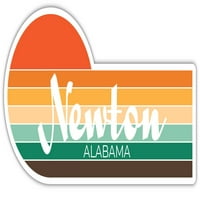 Newton Alabama Frižider Magnet Retro Vintage Sunset City 70s Estetski dizajn