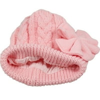 Zima Worth Warm Pleteni vuneni šešir pamuk obloge Dječji djevojke slatka šešir