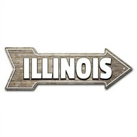 Prijava P-strelica10- in. Illinois arrow Znak