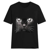 Košulje za ženu Ležerne proljeće Ljetna majica 3D CAT PRINT majica Top majica kratkih rukava Slatke