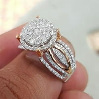 Podplug Valentines Day Pokloni, ženski odvojivi dijamantski prsten za angažman za vjenčanje prsten za