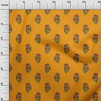 Onuone pamučne kambričke senfne žute tkanine cvjetni blok prekrivajući zalihe ispisa šivaće tkanine