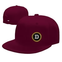 Douzhe Flat Wirn CAP snapback šešir, dogecoin Doge-Coin Ispisuje podesivu bejzbol kapu za crvenu odrasle