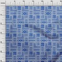 Onuone pamučne kambrične plave tkanine Geometrijski afrički obrtni projekti Dekor tkanina Štampano od
