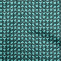 Onuone Rayon tirkizne zelene tkanine Geometrijski zanatski projekti Dekor tkanina Štampano od dvorišta