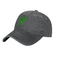 Podesiva bejzbol kapa za žene, kaktus zeleni šeširi za muškarce Opremljeno pamučno traper bejzbol kape
