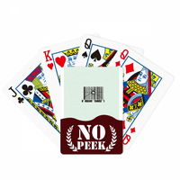 Bar kodni efekt Fraktura Art Deco Fashion Peek Poker igračka karta Privatna igra