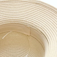 Haxmnou Ljetni šeširi za žene široka bongrace žene slamne plaže šešir Little Girl CAP Sklopivi ženski