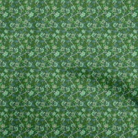 Onuone pamuk poplin twill zelena tkanina Kalamkari zanatski projekti Dekor tkanina štampan dvorištem