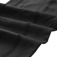 Tajice za žene Sport teretana sa džepovima Visoka elastična gamaša na pantnu žensku kompletu čvrstog