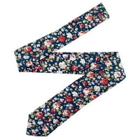 Pamučne svilene veze za muškarce mršave kravate od tiskane cvjetni krevet16