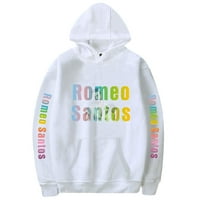 Romeo Santos Pismo Hoodie Muškarci Modni pulover s dugim rukavima Singer Merch