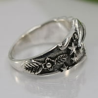 Prstenovi za žene Europski i američki retro stil personalizirani zvijezde listove listova prstena od
