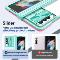 -Lion za Samsung Galaxy Z Fold Case, Crystal Creist Back kliznu prozor Zaštita sočiva za zaštitu objektiva